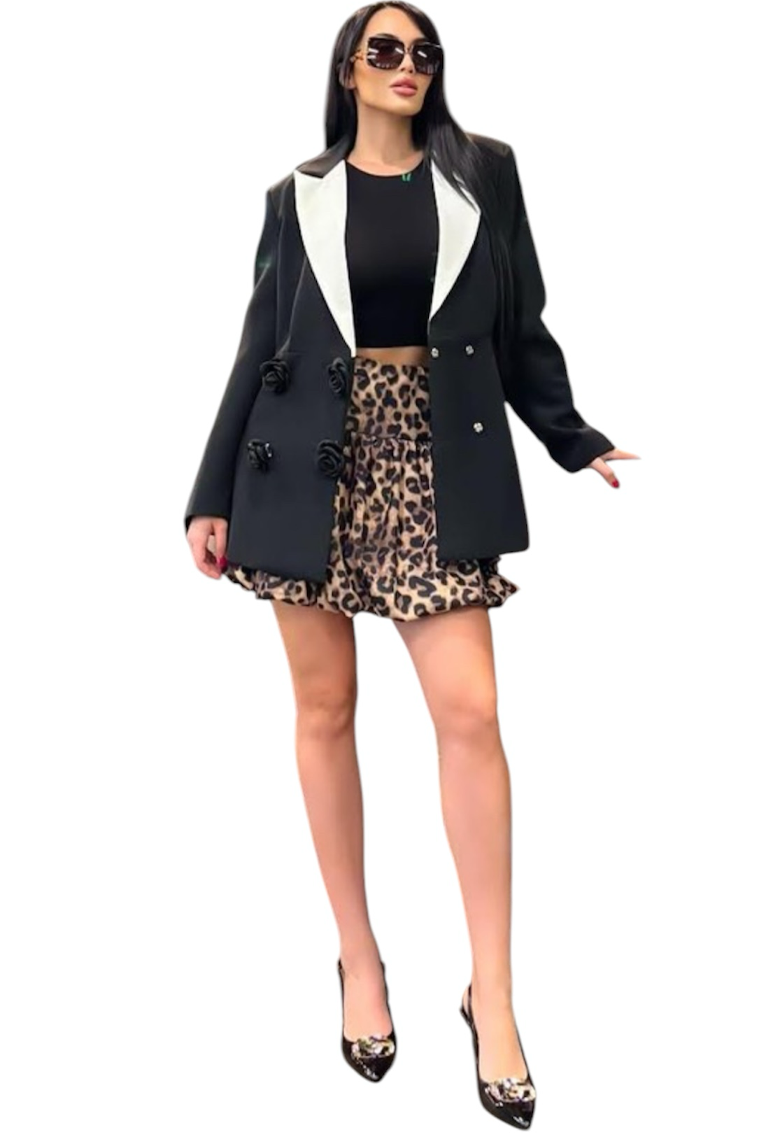 Blazer black and white