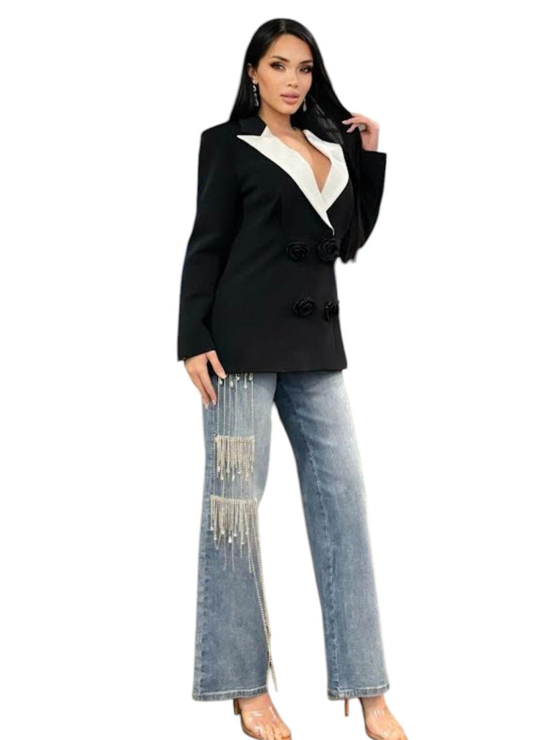 Blazer black and white