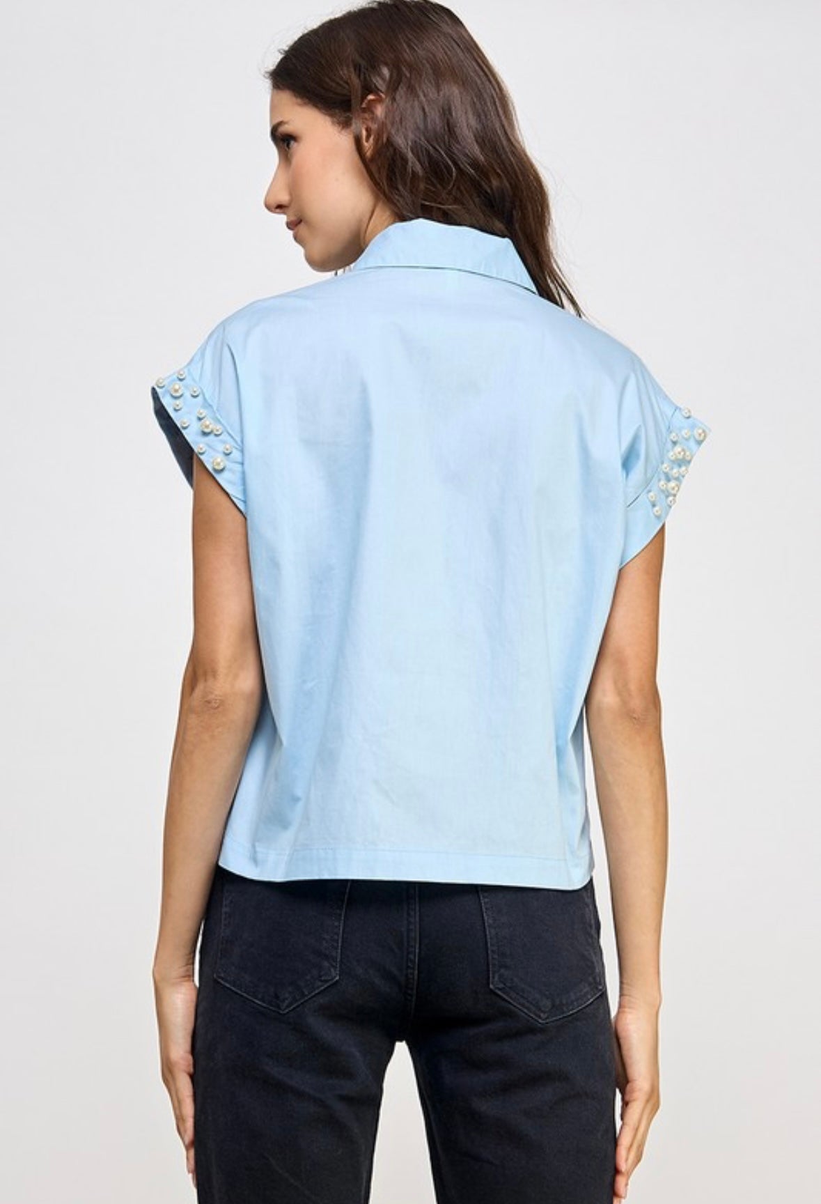 Sky button shirt