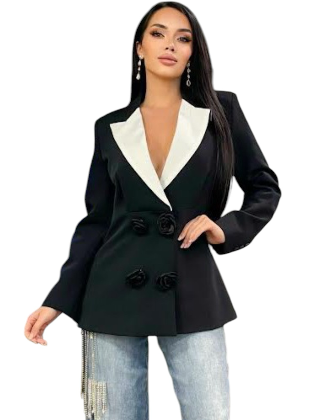 Blazer black and white